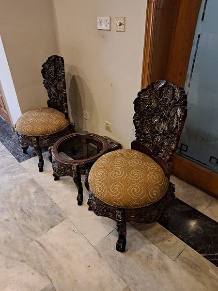 Chinioti Coffee Chairs & Table Set 0
