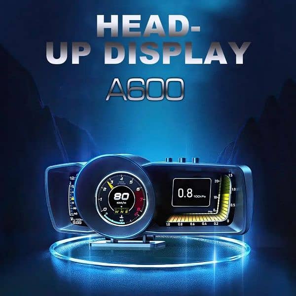 Heads Up Display Auto Display Obd2+gps Gauge Security Hud Alarm 0