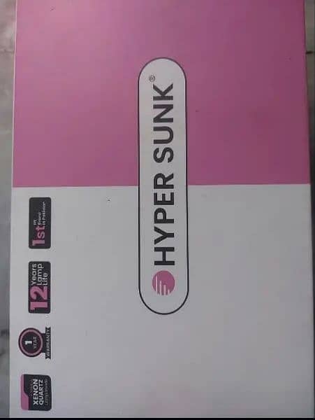 Hypersunk IPL permanent hair removal device 1