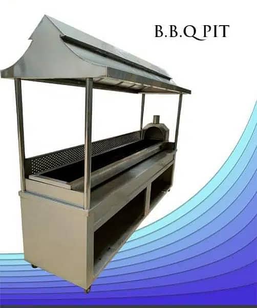 BBQ counter,Shawarma Counter , Hot Plates SS Best Quality 1