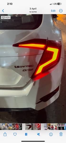 Honda civic led back lights and Android panel 6
