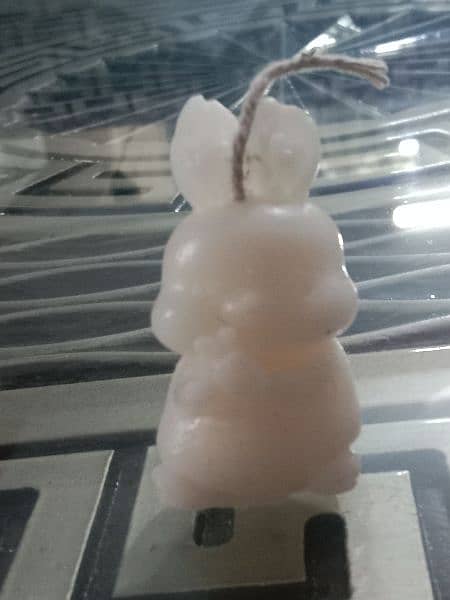 small little bunny candle 1