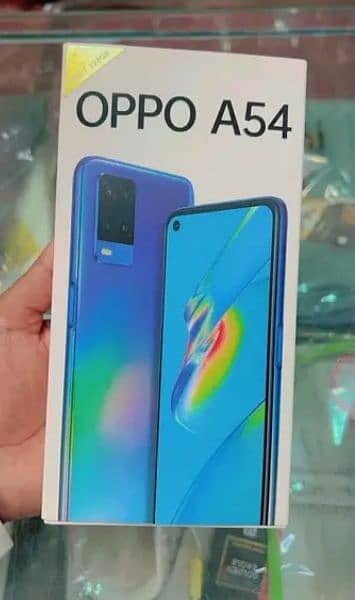 Oppo A54 with box and all accessories final price 30k 1
