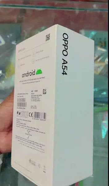 Oppo A54 with box and all accessories final price 30k 2