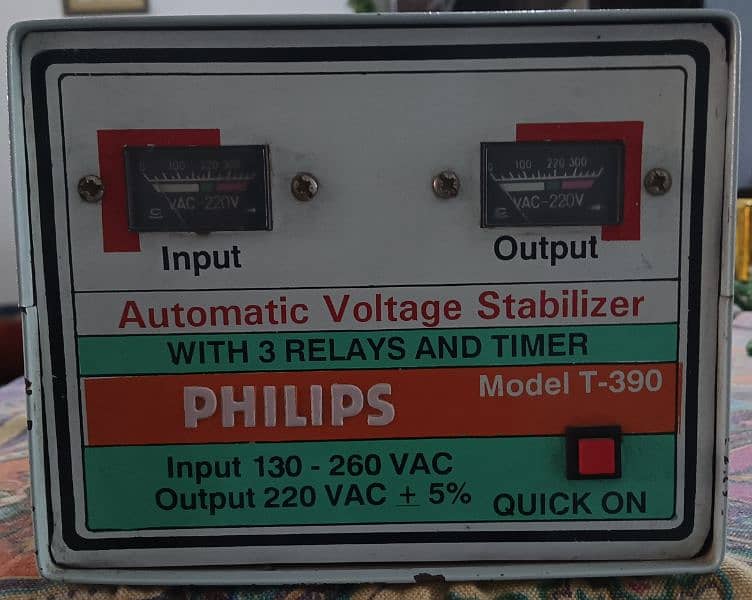 Stabilizer Philips 220Volt AC (For Fridge etc. ) 0