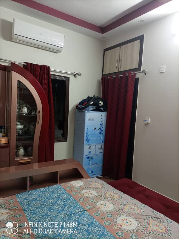 2 bed dd first floor Corner half portion available for sale at azizabad 6