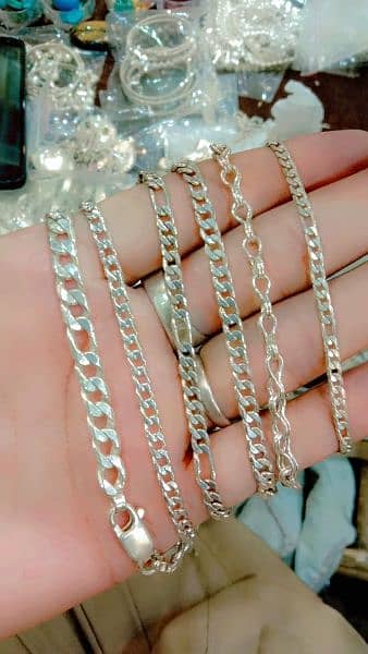 chande ki ring real stone Payal chain tops available 3