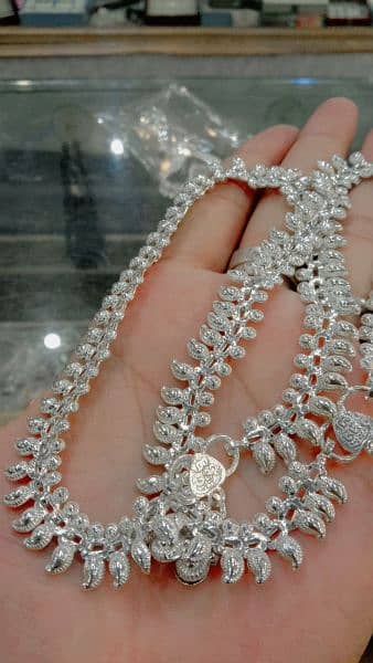 chande ki ring real stone Payal chain tops available 9