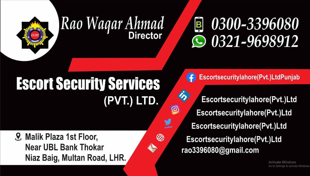 Vip Protocol Services/Security Guard/Security Services/Security Lahore 2