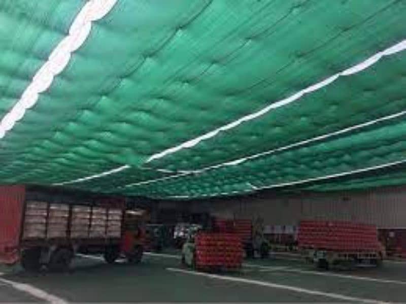 Fiber glass / Parking shed / Green net/ Folding tarpal/solar structure 9