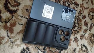 Infinix hot 40i with a puffer case