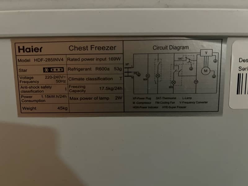 Haier Inverter Deep Freezer 1