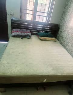 new style wooden bed for sale with new matress final price