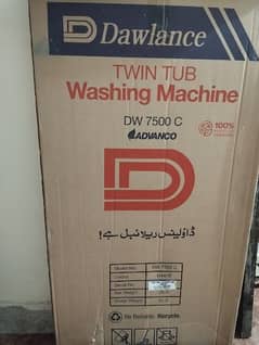 untouched Twin tub washing machine