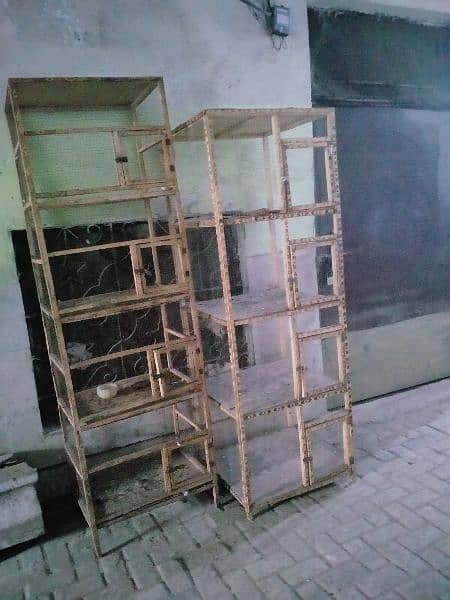 Two wooden Hen cages for sale, watts app number 0344.1407625 0