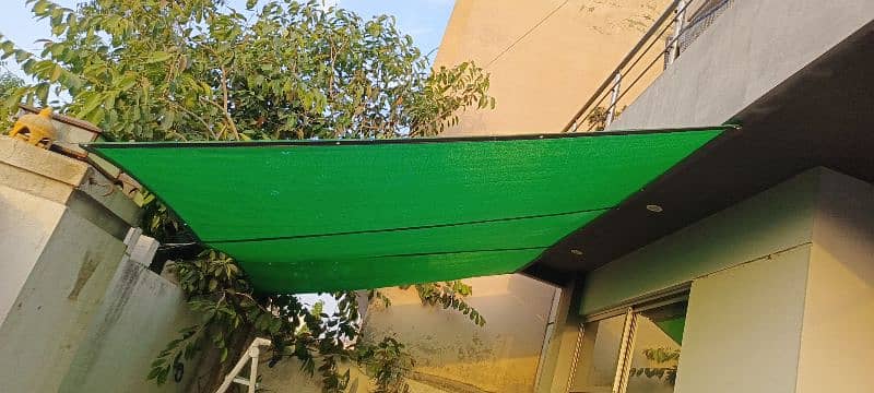 Fiber glass sheds / Parking shed / Folding tarpals / Green net shades 7