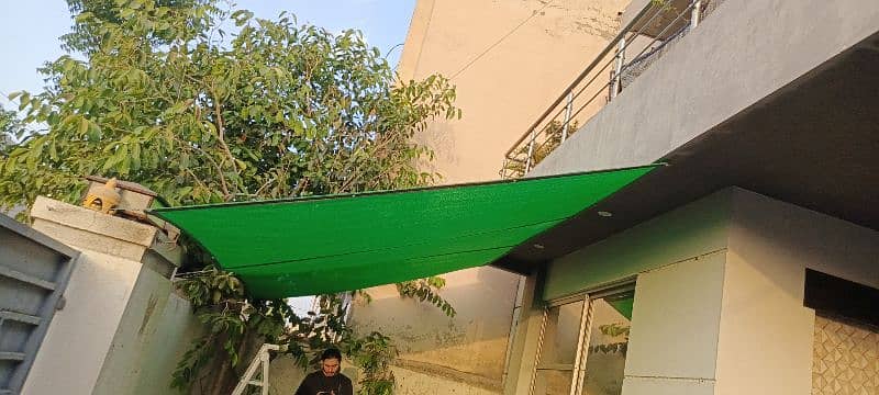 Fiber glass sheds / Parking shed / Folding tarpals / Green net shades 8