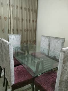 Dining Table With 6 Chairs For Sale Condition 10/10