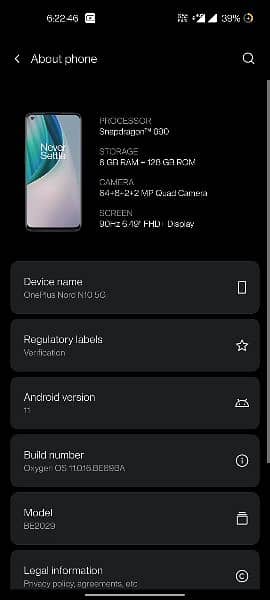 OnePlus Nord N10 5G 6 128 1