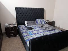 beautiful velvet wooden room set available for sale.