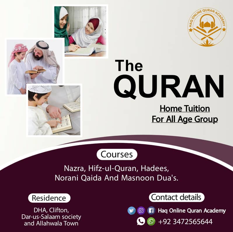 Haq Home Quran & Online Tutor 2