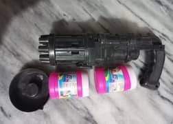 Electric bubble gun machine toy for kids