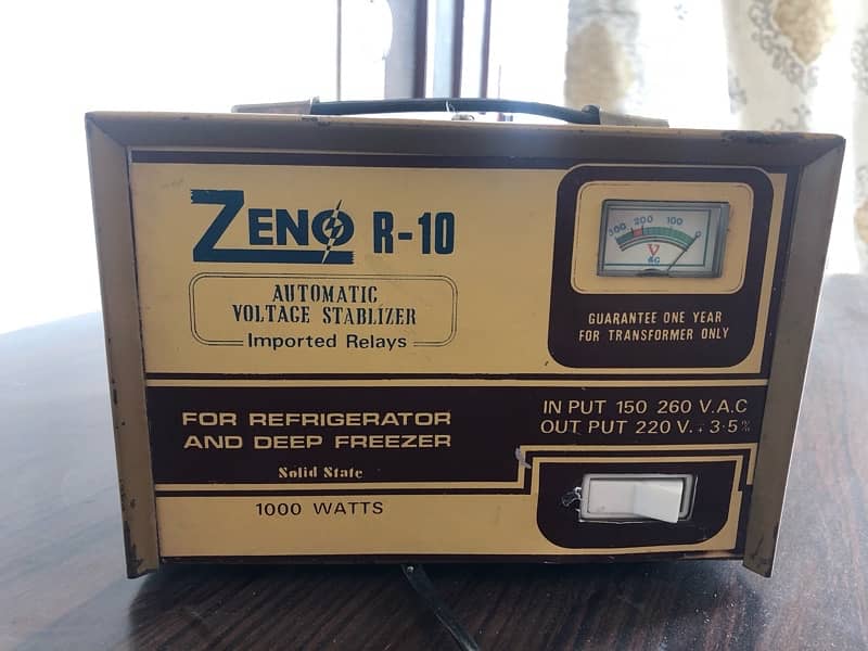 zeno R-10 stabilizer (1000 watts) 0
