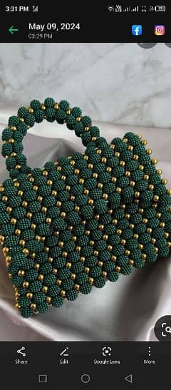 beads hand bags 0