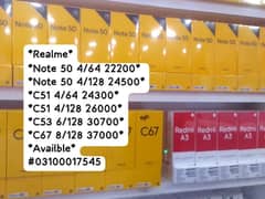 Realme Note50 Realme C51 Realme C53 Realme C67 Best Rates