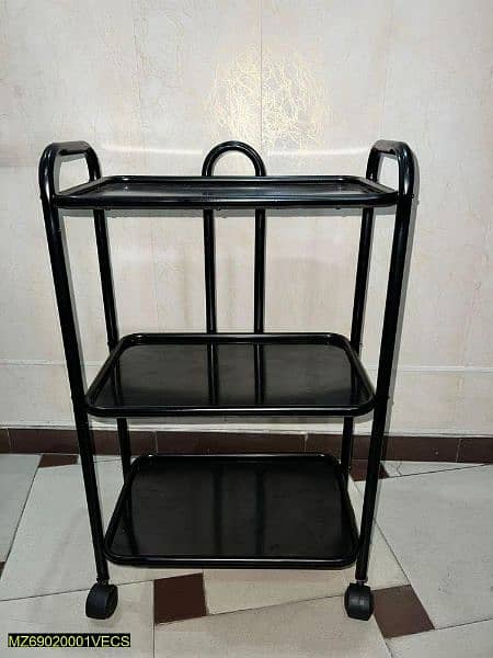 •  Material: Iron Steel
 food serving trolly 2