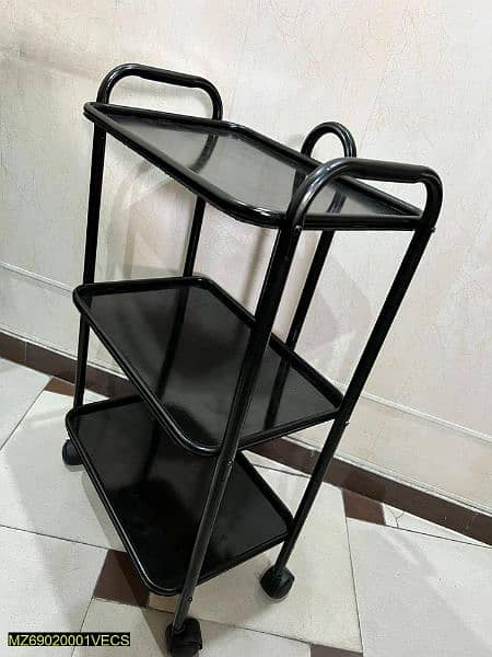 •  Material: Iron Steel
 food serving trolly 5