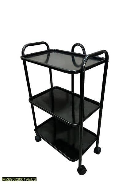 •  Material: Iron Steel
 food serving trolly 7