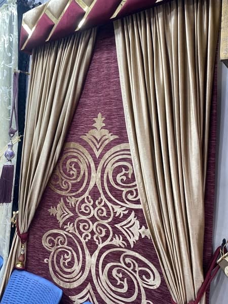 turkish curtains with bunch blind 2