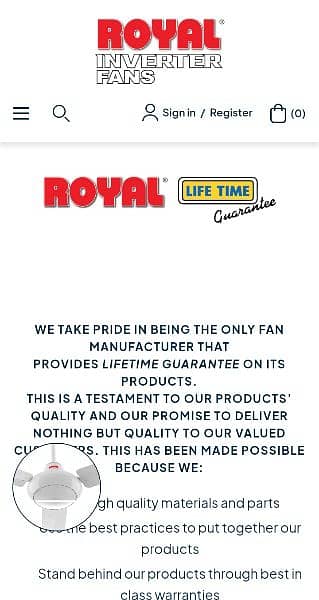 New ROYAL FAN deluxe ENERGY SAVOR Life Time Warraty 100% Cooper Vend 2