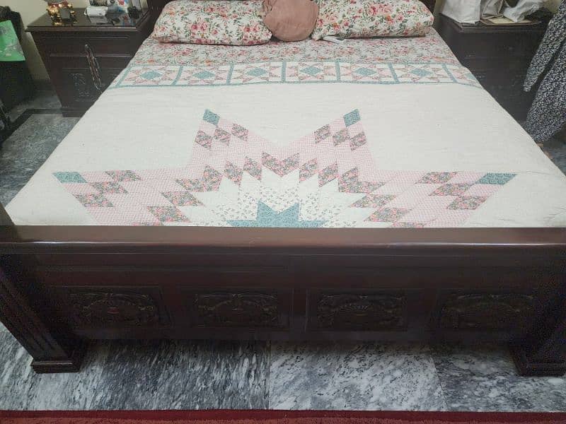 Bed set, King Bed, Wooden bed 3