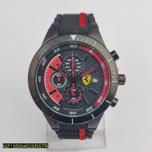 Men's Ferrari Chronograph Watch All Dials Working Automatic Movement 1