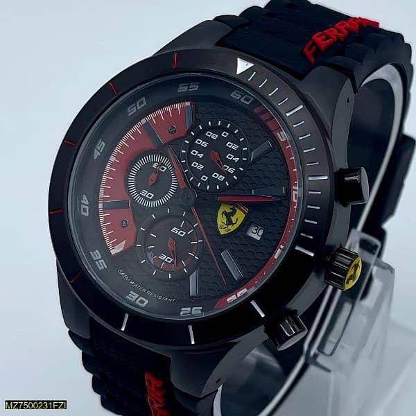 Men's Ferrari Chronograph Watch All Dials Working Automatic Movement 2