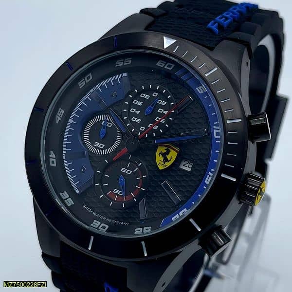 Men's Ferrari Chronograph Watch All Dials Working Automatic Movement 3