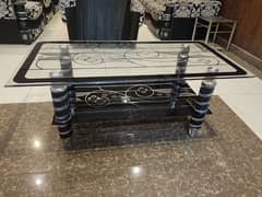 Double Glass Table
