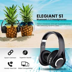ELEGIANT Over-Ear Bluetooth Two 40mm titanium diaphragm speaker