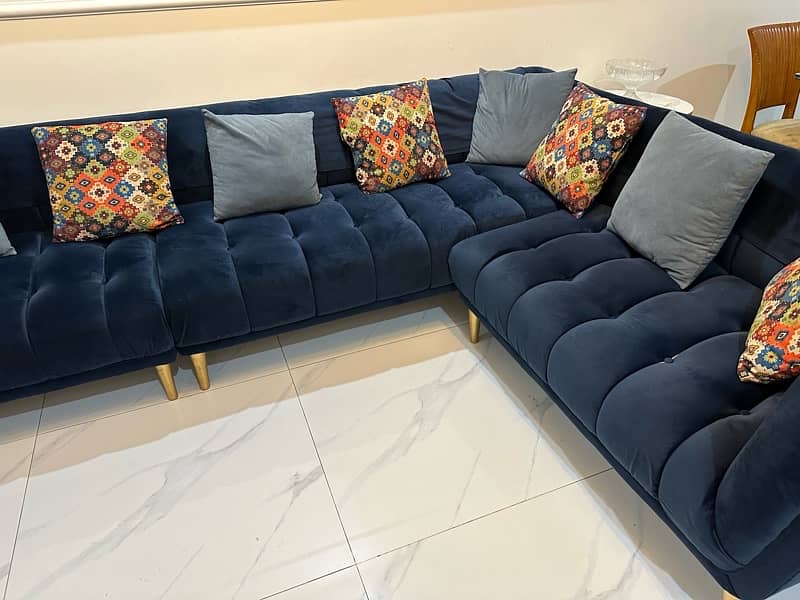 L shaped 8 seater sofa 1
