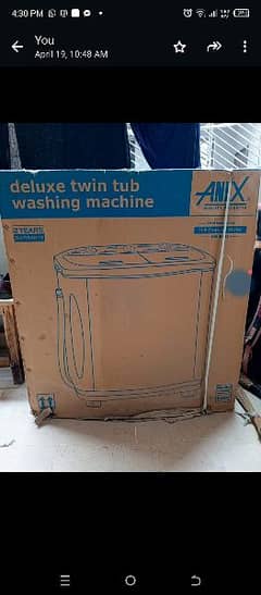 anex washing machine new