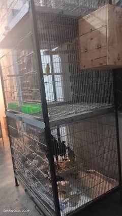 2 cage  heavy glevnized wire size 2×2×3