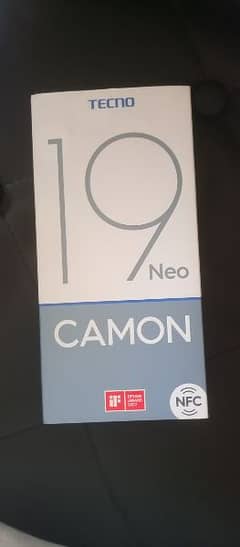 Techno camon 19 neo. 6/128  lush condion just glass crack 0