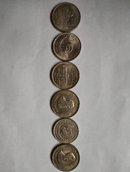 6 Memorial Coins Of Pakistan 0