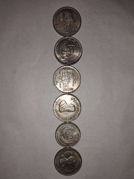6 Memorial Coins Of Pakistan 6