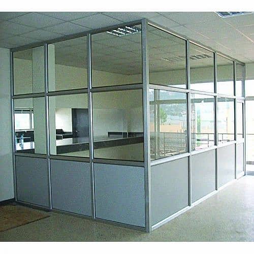 Glass Curtains/Glass work/classy luxury glass work/office glass cabin 1