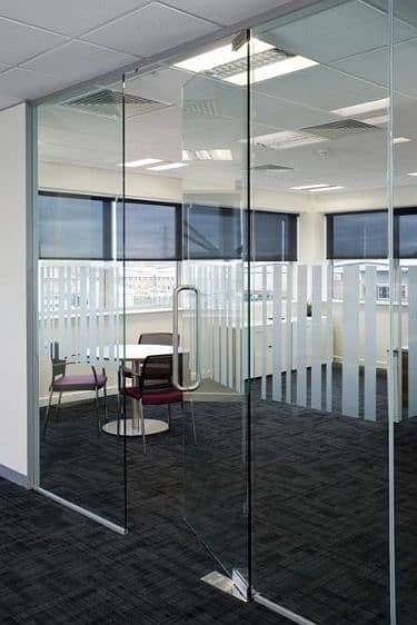 Glass Curtains/Glass work/classy luxury glass work/office glass cabin 6