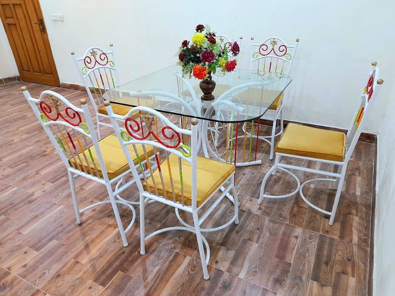 DINING TABLE 6 CHAIRS NEW CONDITION 8