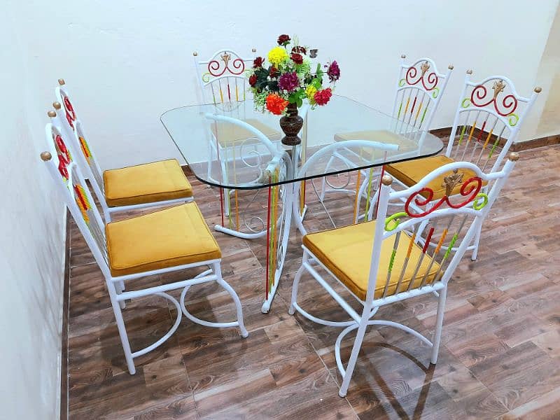 DINING TABLE 6 CHAIRS NEW CONDITION 9